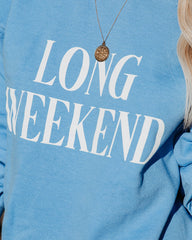 Long Weekend Cotton Blend Sweatshirt Ins Street