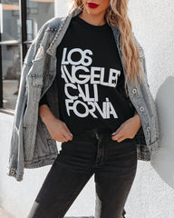 Los Angeles California Cotton Blend Sweatshirt Ins Street