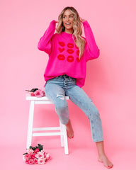 Love At First Sight Knit Sweater - Pink Ins Street