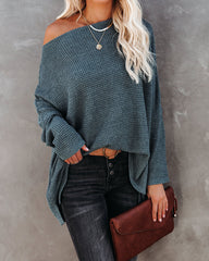 Lovell Boat Neck Thermal Knit Top - Pine Ins Street