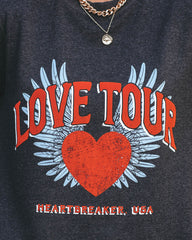 Love Tour Cotton Blend Sweatshirt Ins Street