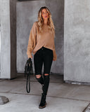 Luke Contrast Cable Knit Sweater - Sand Ins Street