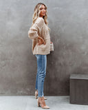 Luxley Relaxed Button Front Knit Cardigan Ins Street