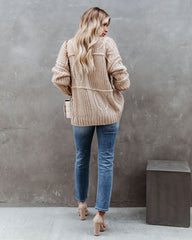 Luxley Relaxed Button Front Knit Cardigan Ins Street