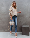 Luxley Relaxed Button Front Knit Cardigan Ins Street