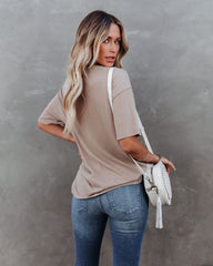 Magnolia Cotton Blend Pocket Tee - Dark Taupe Ins Street