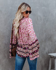 Maloney Printed Tassel Top - Natural Ins Street