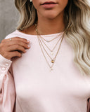 MARRIN COSTELLO - Good Luck Gold Layered Necklace Ins Street