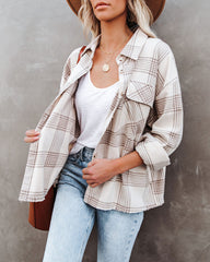 Maybe Baby Cotton Plaid Button Down Top Ins Street