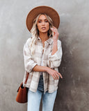Maybe Baby Cotton Plaid Button Down Top Ins Street