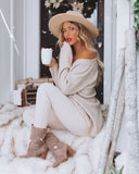 Melissa Knit Henley Sweater - Taupe Grey Ins Street
