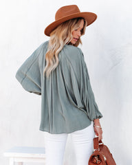 Mendez Washed Dolman Top - Dusty Sage Ins Street