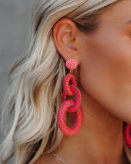 Miami Woven Beaded Statement Earrings Ins Street