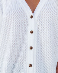 Miriam Button Down Knit Top - White Ins Street