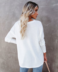 Miriam Button Down Knit Top - White Ins Street