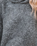 Moira Turtleneck Knit Sweater - Charcoal Ins Street
