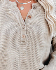 Montana Cotton Henley Sweater Ins Street