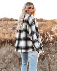 Montgomery Distressed Plaid Shacket Ins Street