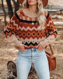 Montreal Chevron Knit Sweater Ins Street