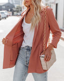 Moore Cotton Pocketed Blazer - Clay Ins Street