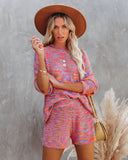 Mosaic Of Color High Rise Knit Shorts Ins Street