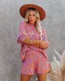 Mosaic Of Color High Rise Knit Shorts Ins Street