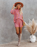 Mosaic Of Color High Rise Knit Shorts Ins Street