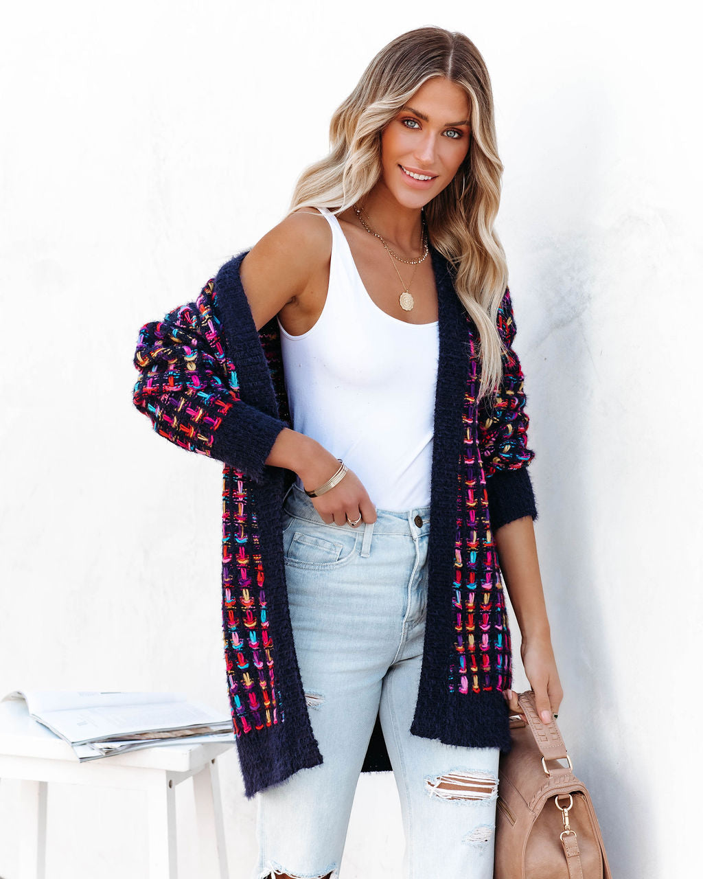 Motown Chunky Knit Cardigan Ins Street