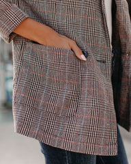 Muir Pocketed Plaid Blazer Ins Street