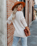 Musa Button Front Cable Knit Cardigan Ins Street