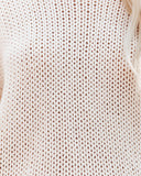 Nash Cotton Knit Sweater - Beige Ins Street