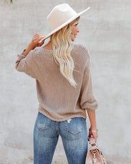 Nash Cotton Knit Sweater - Mocha Ins Street