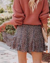 Next Chapter Floral Ruffle Mini Skort Ins Street