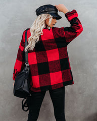 Nicolas Plaid Button Down Shacket Ins Street