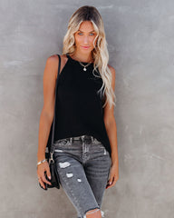 Nomad Cotton Blend Tank - Black Ins Street