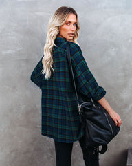 Norwalk Cotton Plaid Button Down Top Ins Street