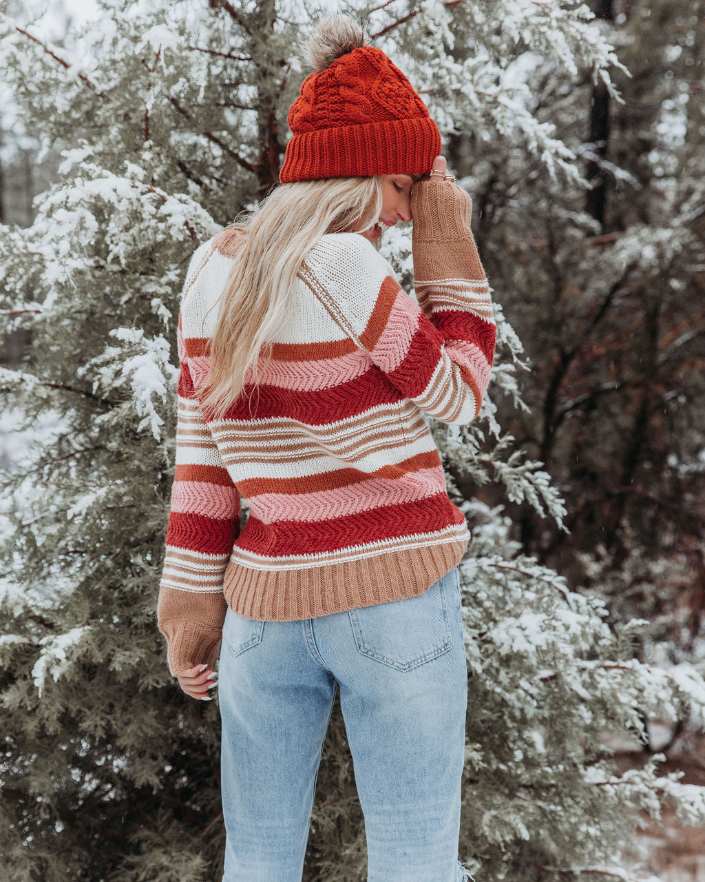 Oakwood Striped Knit Sweater Ins Street