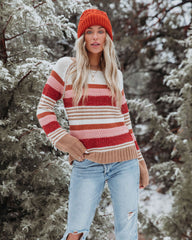 Oakwood Striped Knit Sweater Ins Street