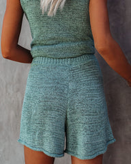 One Love Knit Shorts - Dark Sage Ins Street