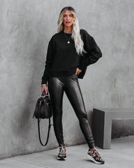 On The Daily Cotton Pullover - Black Ins Street