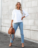 On The Daily Cotton Pullover - White Ins Street