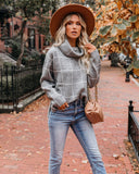 On The Grid Turtleneck Sweater - Grey Ins Street