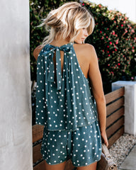 Paloma Halter Polka Dot Romper Ins Street