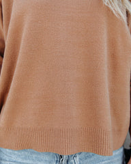 Parkin Mock Neck Knit Sweater - Camel Ins Street