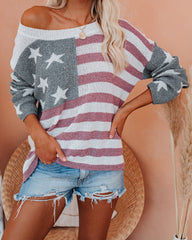 Party In The USA Relaxed Knit Pullover Ins Street