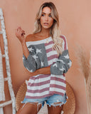 Party In The USA Relaxed Knit Pullover