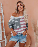 Party In The USA Relaxed Knit Pullover Ins Street
