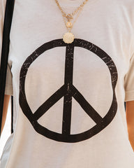 Peace Always Cotton Blend Tee Ins Street