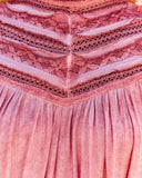 Phara Sleeveless Crochet Lace Top - Cherry - FINAL SALE POL-001