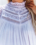 Phara Sleeveless Crochet Lace Top - Lavender - FINAL SALE POL-001